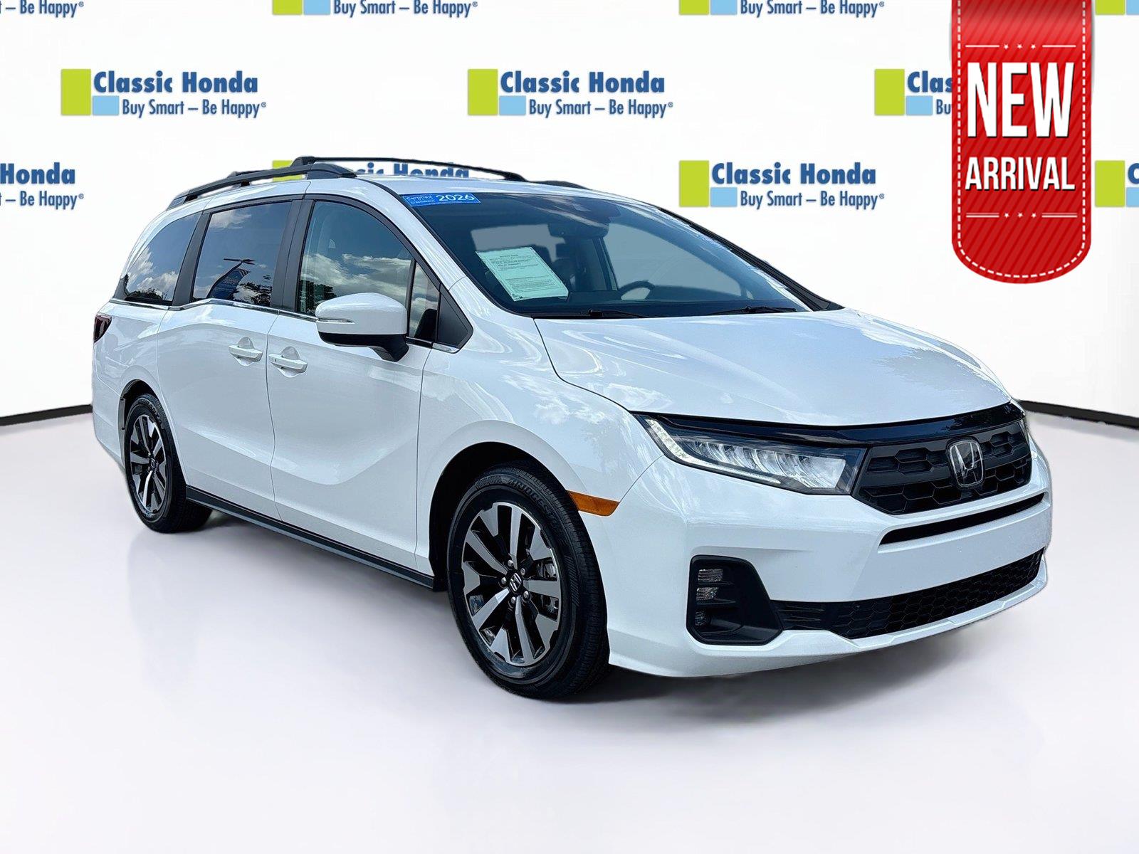 Platinum White Pearl 2026 Honda Odyssey Minivan Front-Wheel Drive Automatic