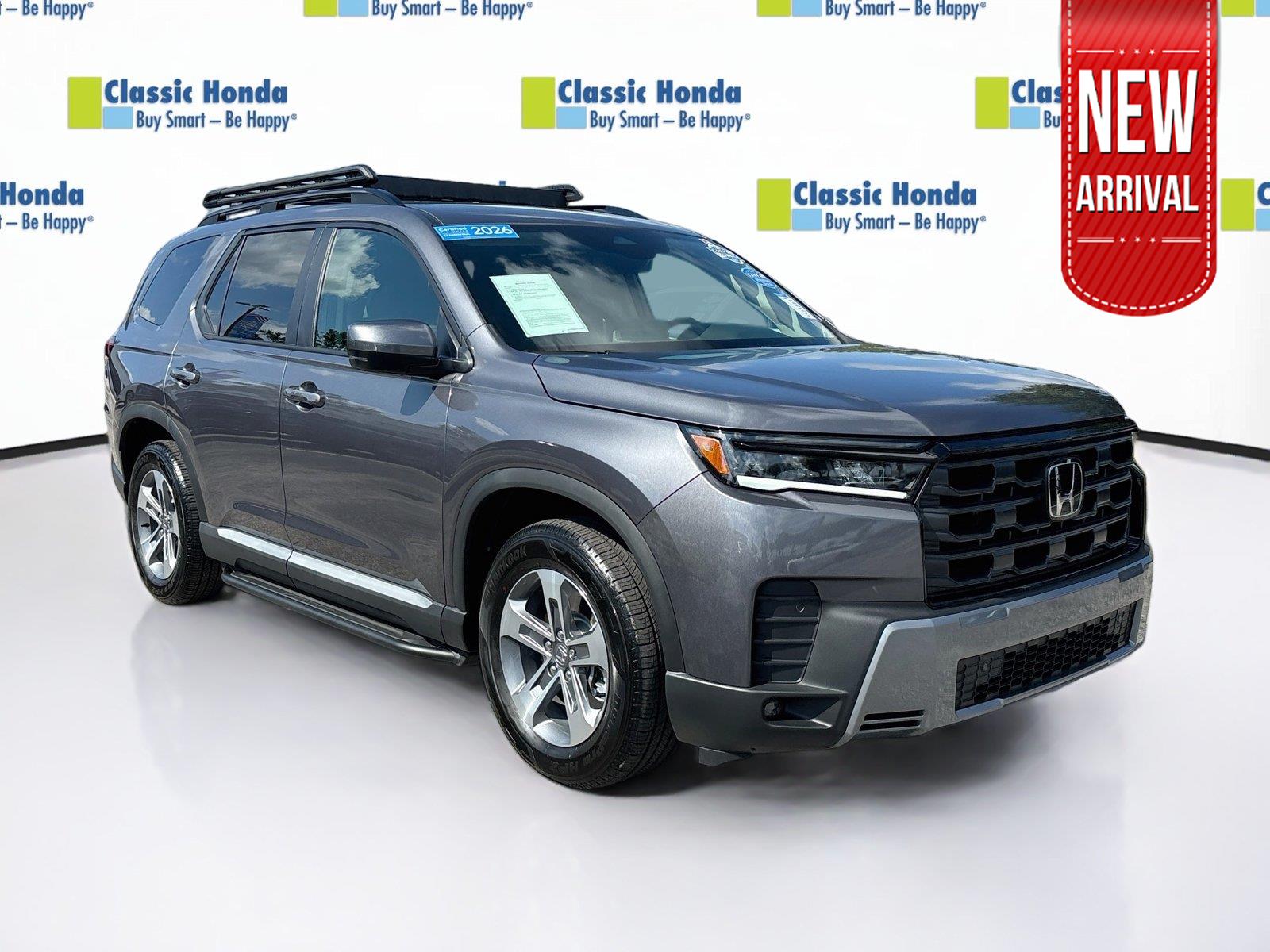 Gray (Modern Steel Metallic) 2026 Honda Pilot SUV / Crossover Front-Wheel Drive Automatic