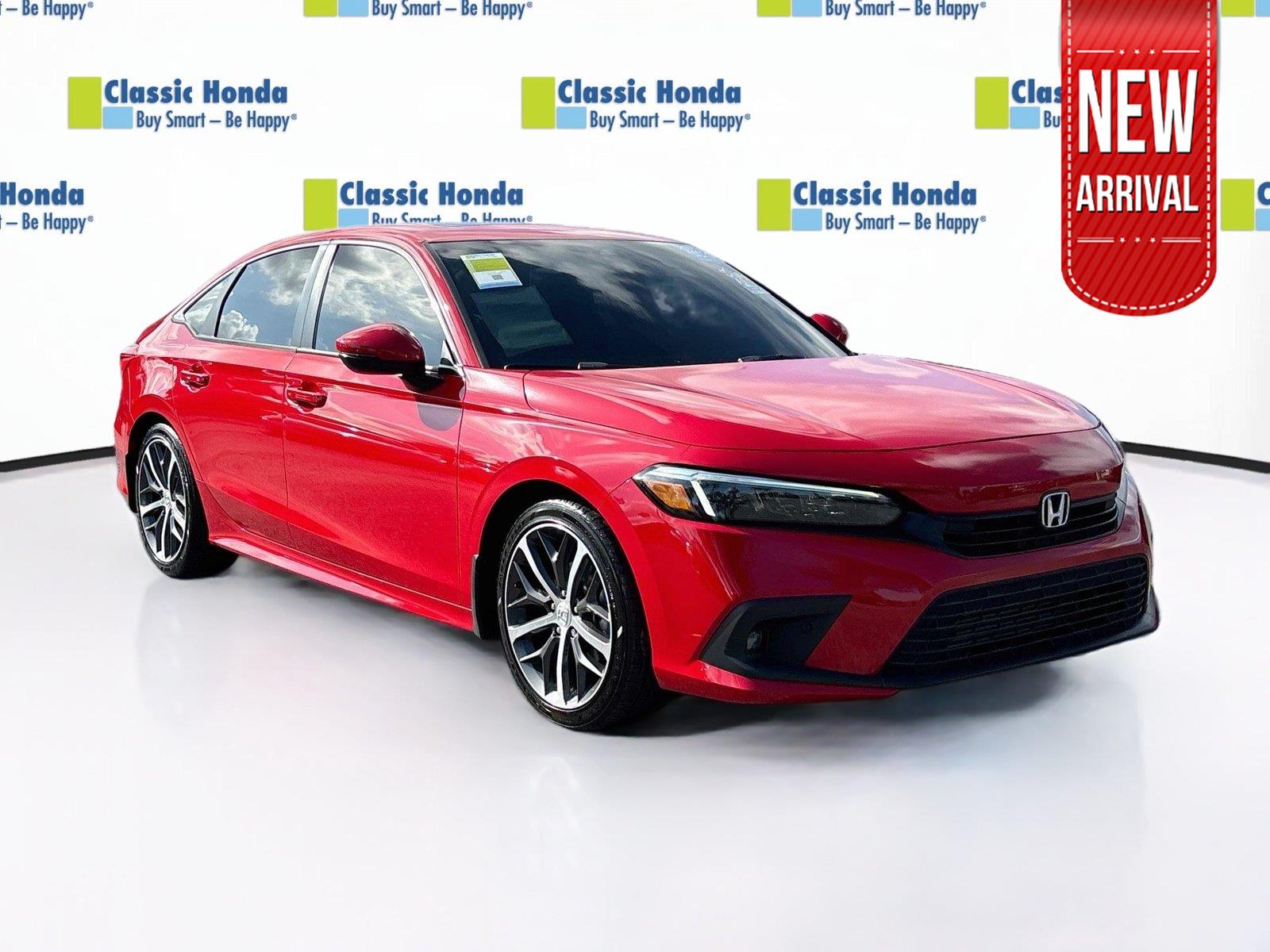 Rallye Red 2023 Honda Civic Sedan Front-Wheel Drive 7-Speed CVT