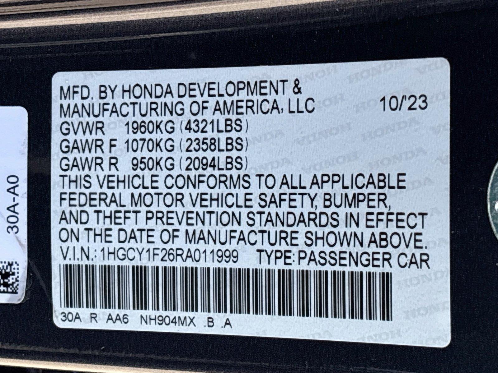 2024 Honda Accord Sedan LX