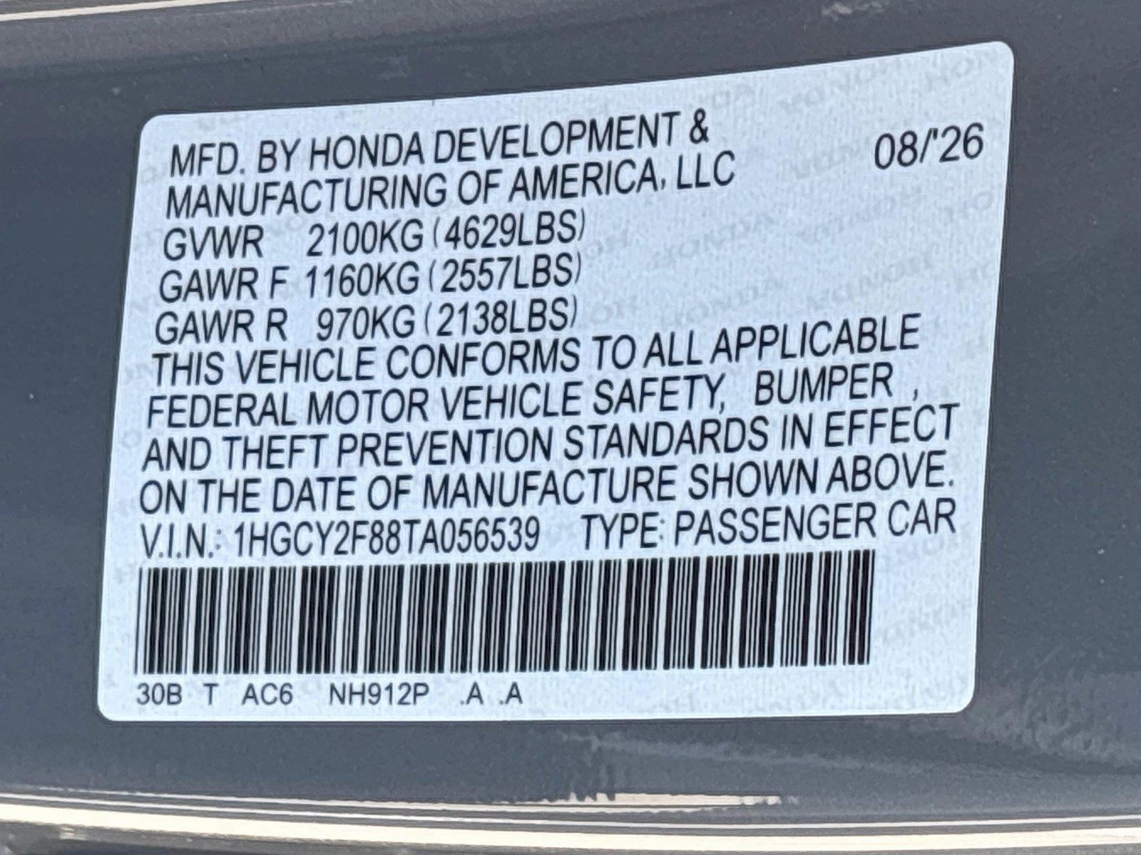 2026 Honda Accord Hybrid Touring