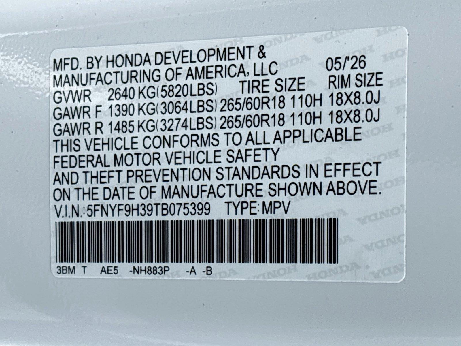 2026 Honda Passport RTL
