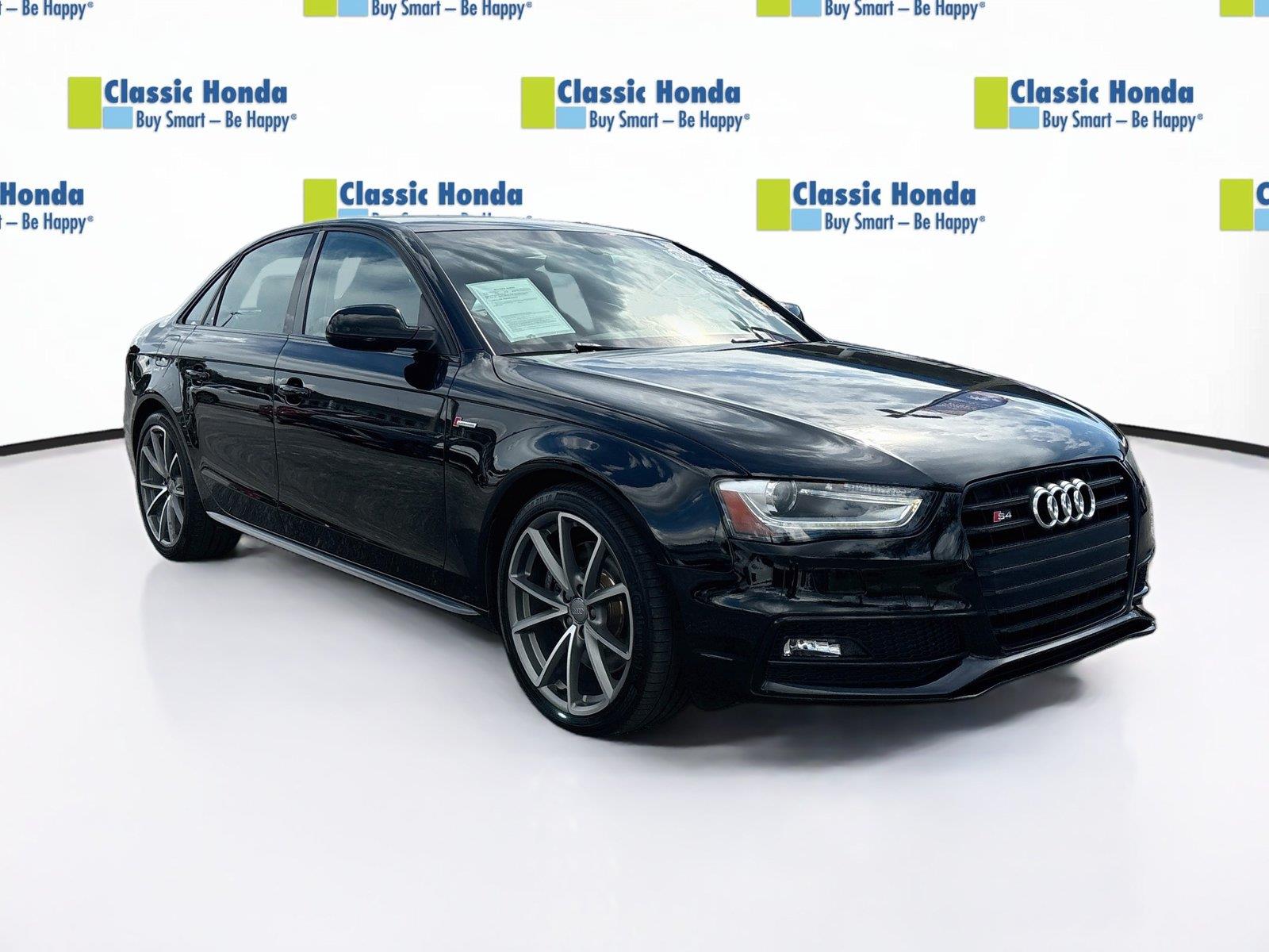 Brilliant Black 2016 Audi S4 Sedan All-Wheel Drive Manual