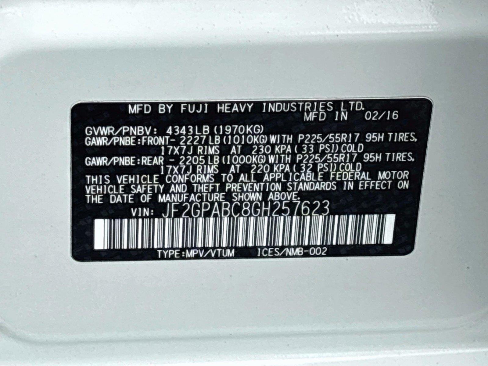 2016 Subaru Crosstrek Premium