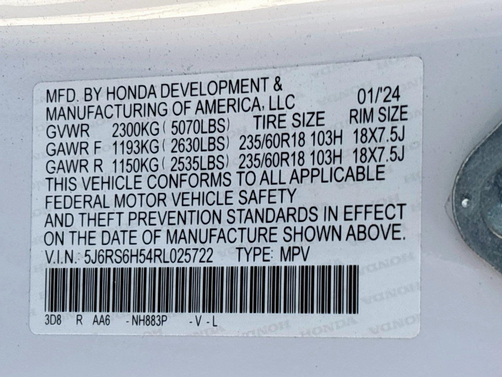 2024 Honda CR-V Hybrid Sport