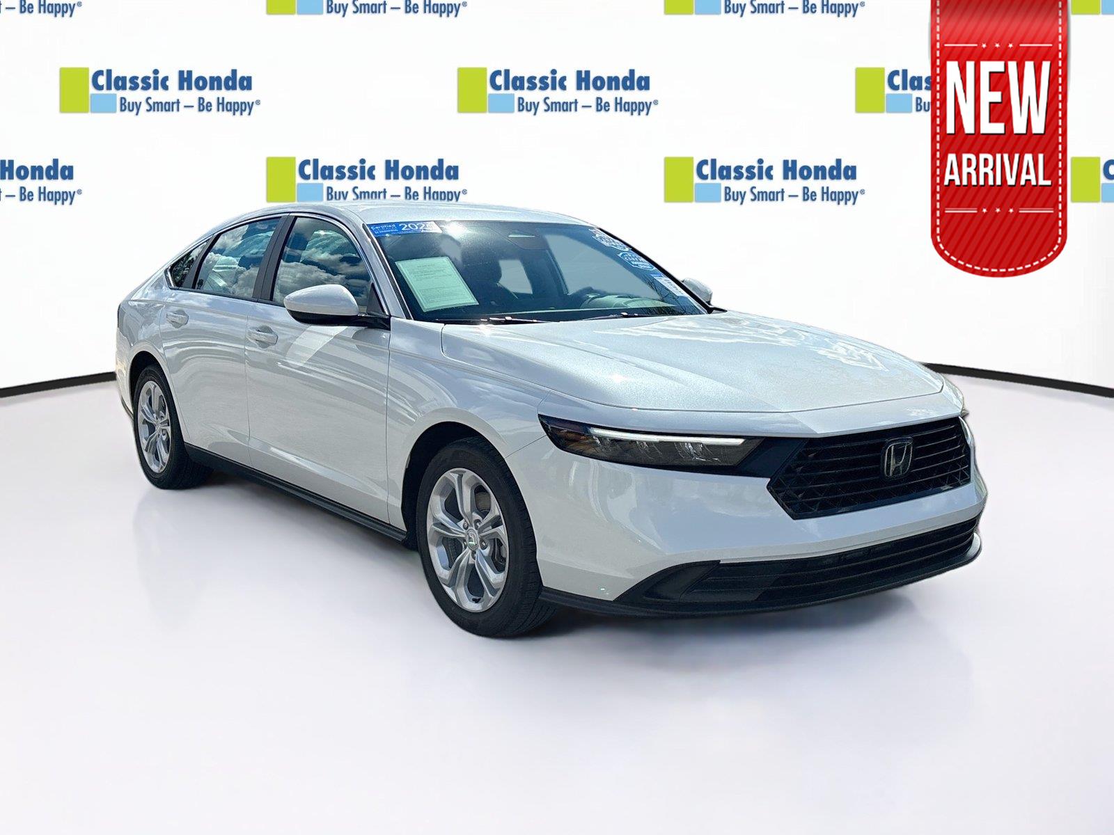 Platinum White Pearl 2026 Honda Accord Sedan Front-Wheel Drive Continuously Variable Transmission