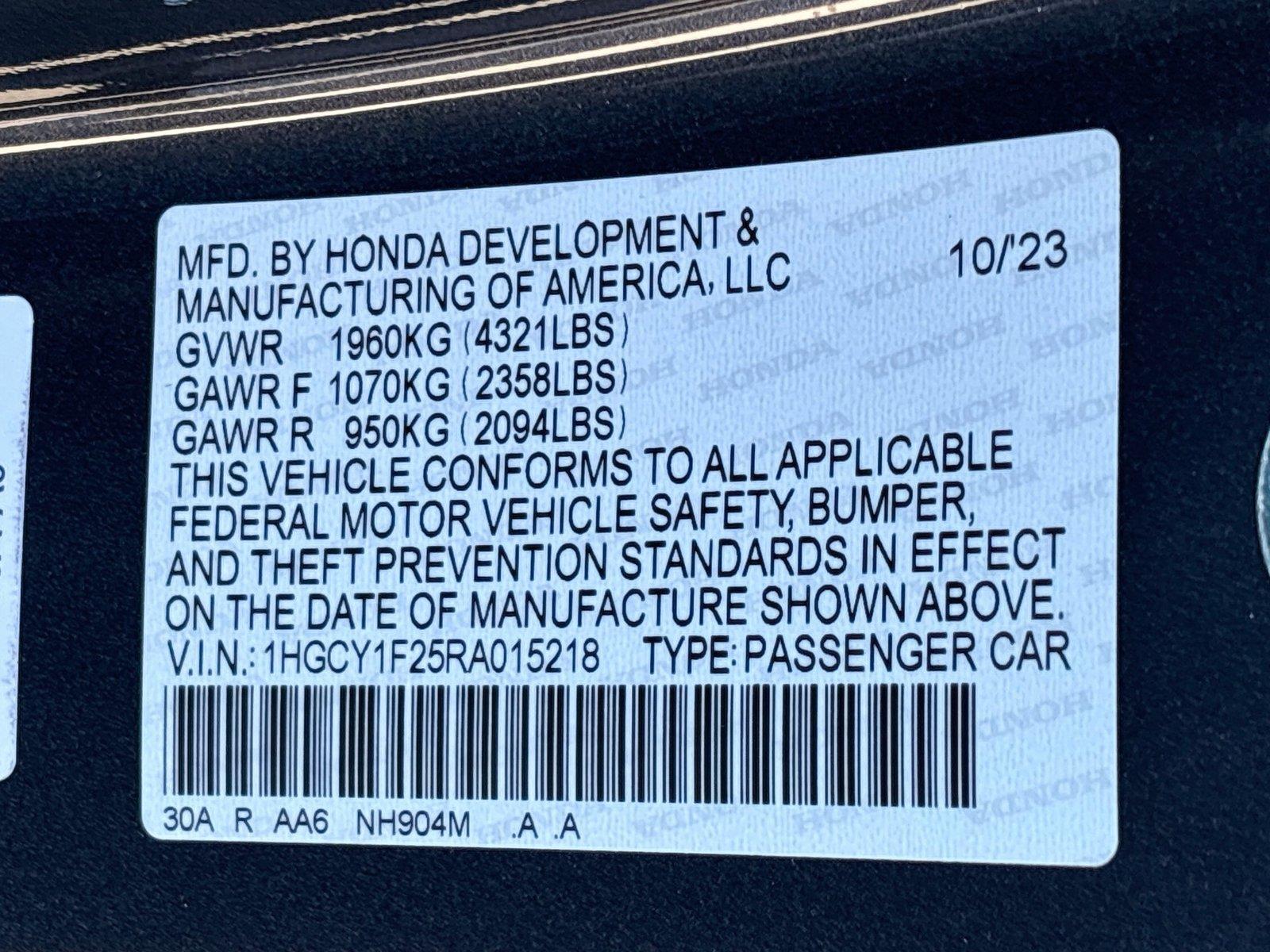 2024 Honda Accord Sedan LX