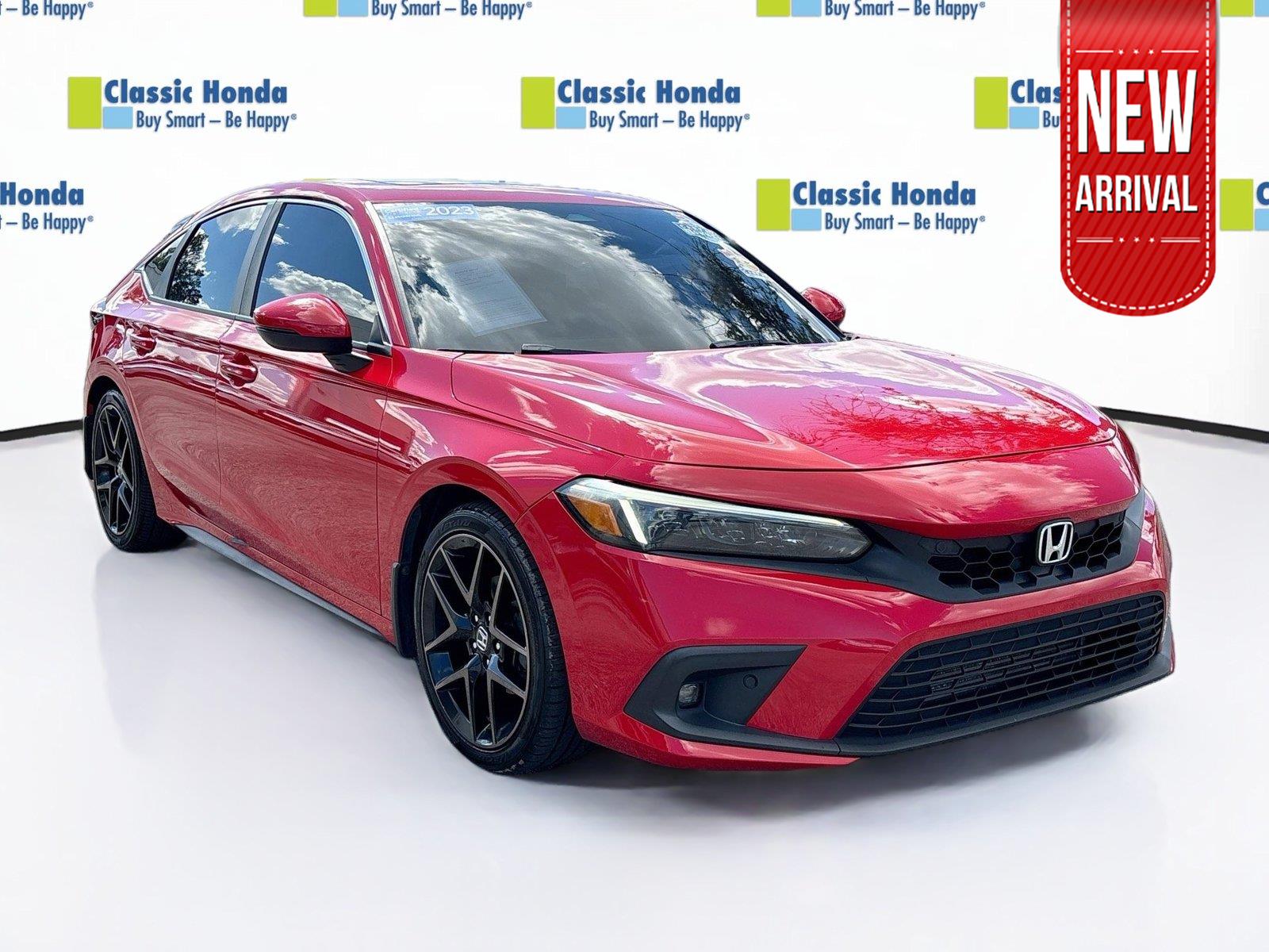 Rallye Red 2023 Honda Civic Hatchback Hatchback Front-Wheel Drive Continuously Variable Transmission