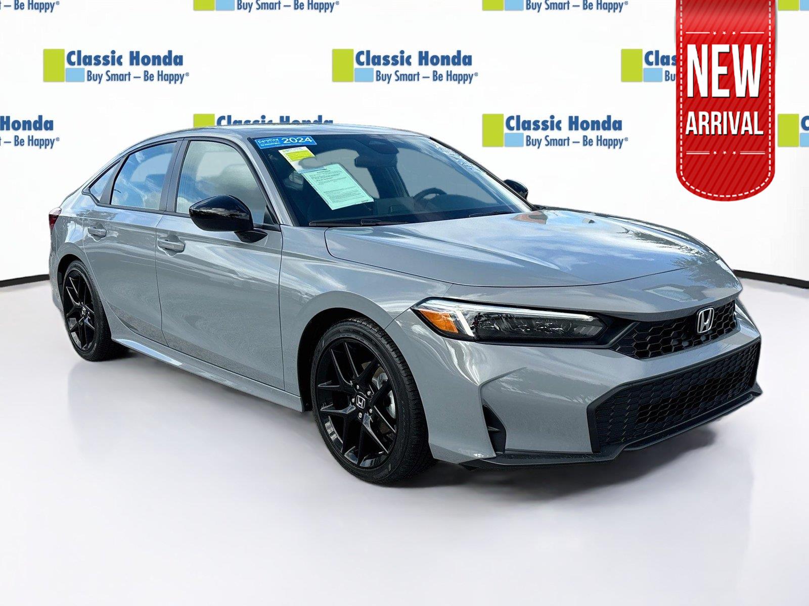 Urban Gray Pearl 2026 Honda Civic Sedan Front-Wheel Drive Continuously Variable Transmission