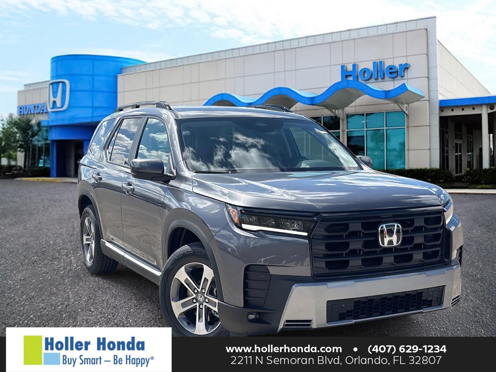 Gray (Modern Steel Metallic) 2026 Honda Pilot EX-L FWD SUV / Crossover Front-Wheel Drive Automatic