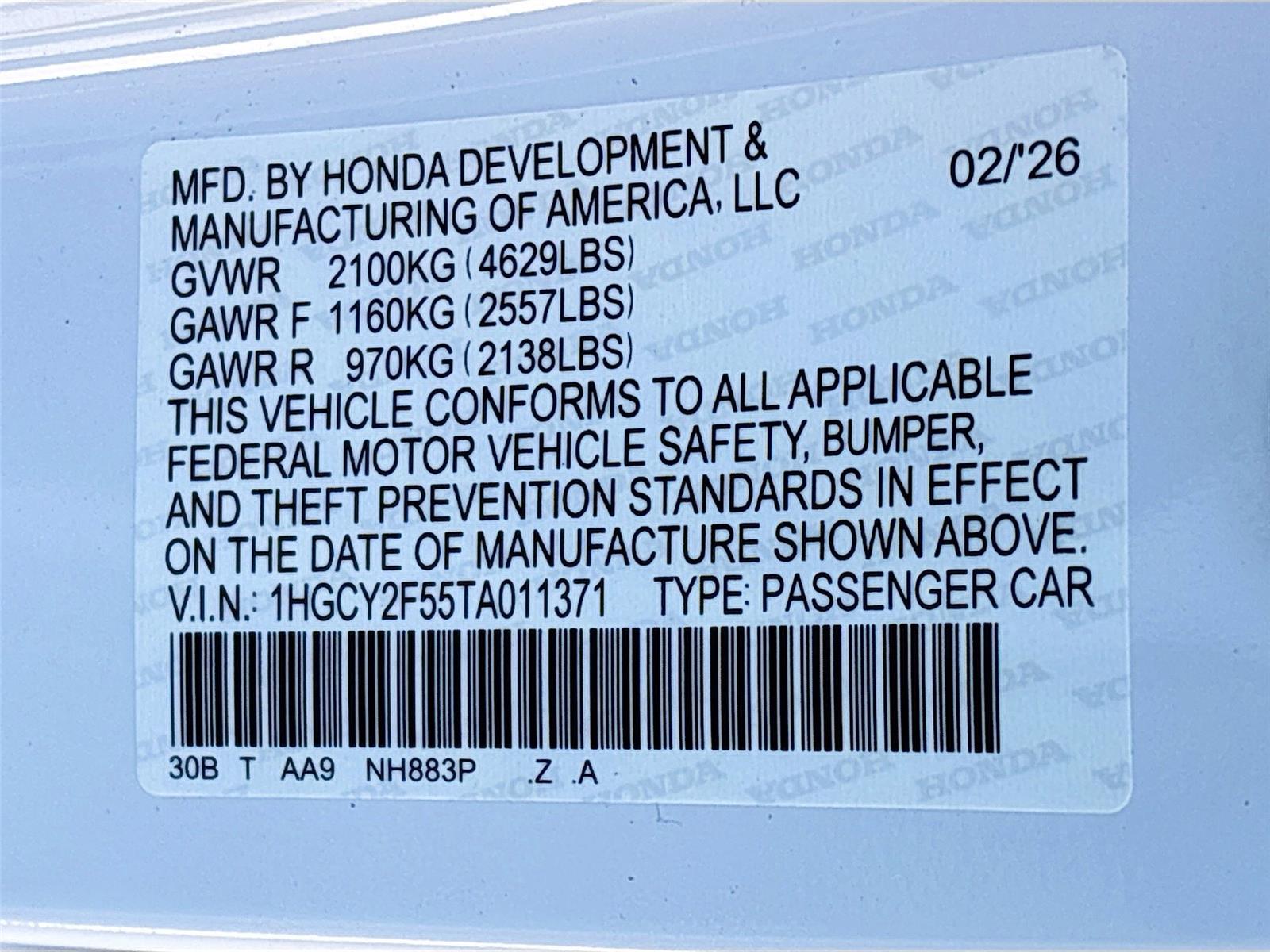 2026 Honda Accord Hybrid Sport