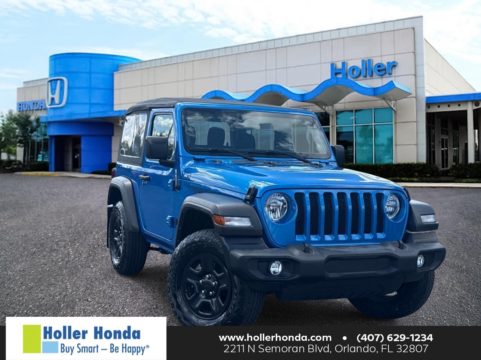 Hydro Blue Pearlcoat 2021 Jeep Wrangler Sport 4WD SUV / Crossover Four-Wheel Drive 8-Speed Automatic