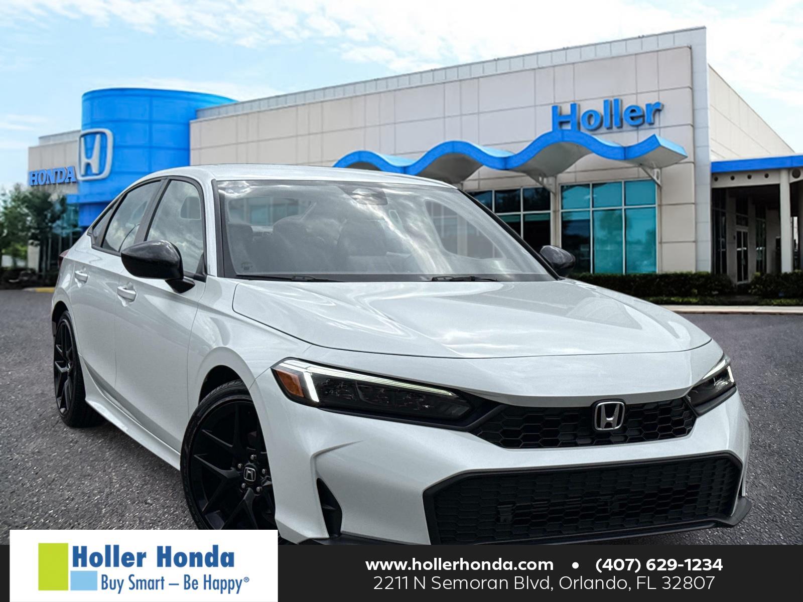 Platinum White Pearl 2026 Honda Civic Sport FWD Sedan Front-Wheel Drive Continuously Variable Transmission