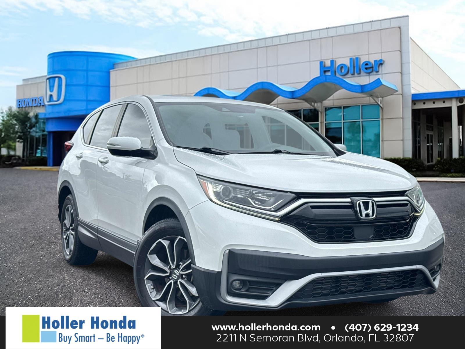 Platinum White Pearl 2021 Honda CR-V EX FWD SUV / Crossover Front-Wheel Drive Continuously Variable Transmission