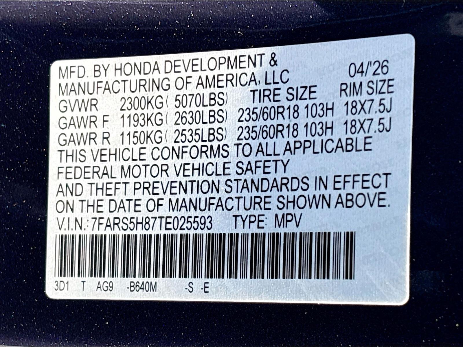 2026 Honda CR-V Hybrid Sport-L