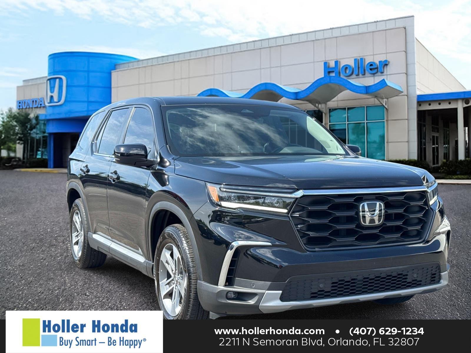 Crystal Black Pearl 2025 Honda Pilot EX-L FWD SUV / Crossover Front-Wheel Drive Automatic