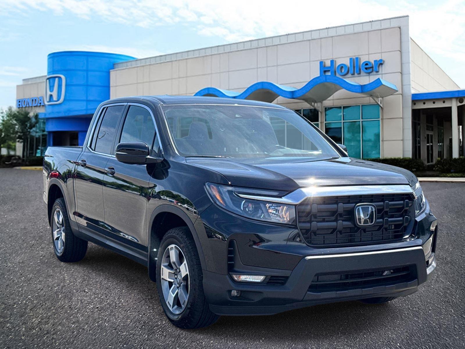Crystal Black Pearl 2025 Honda Ridgeline RTL AWD Pickup Truck All-Wheel Drive 9-Speed Automatic