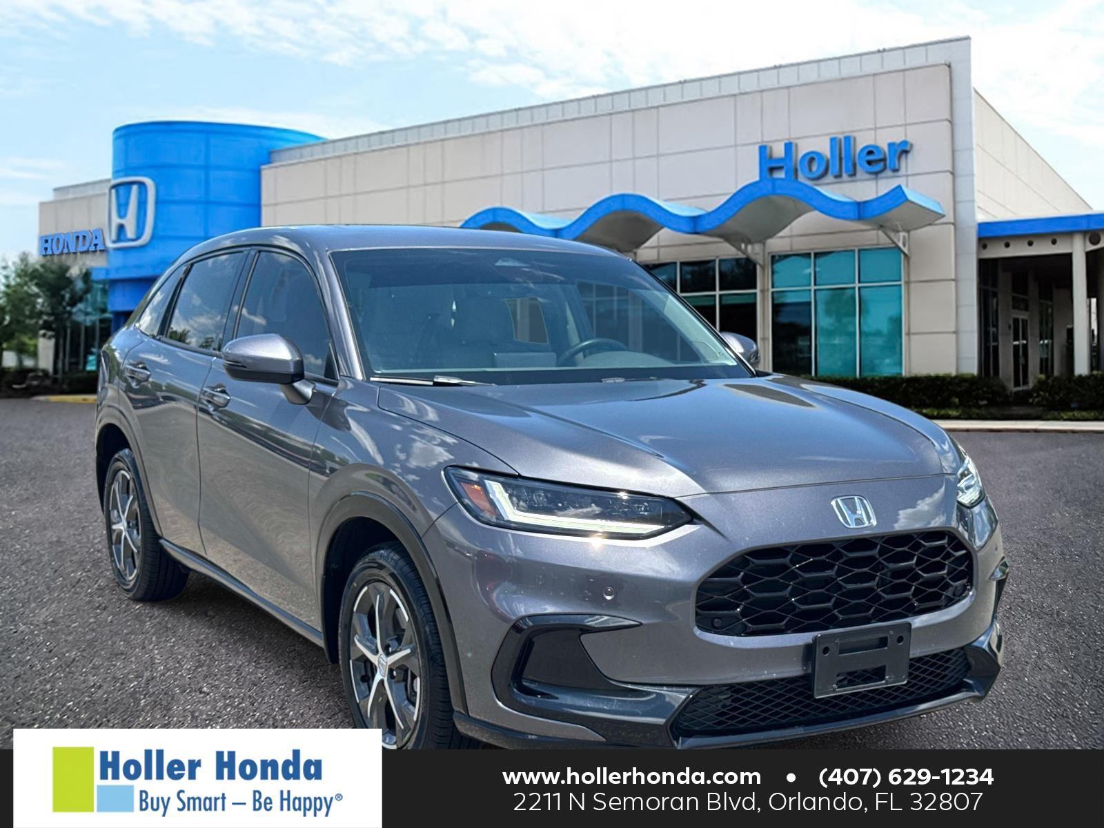 Gray (Modern Steel Metallic) 2023 Honda HR-V SUV / Crossover Front-Wheel Drive Continuously Variable Transmission