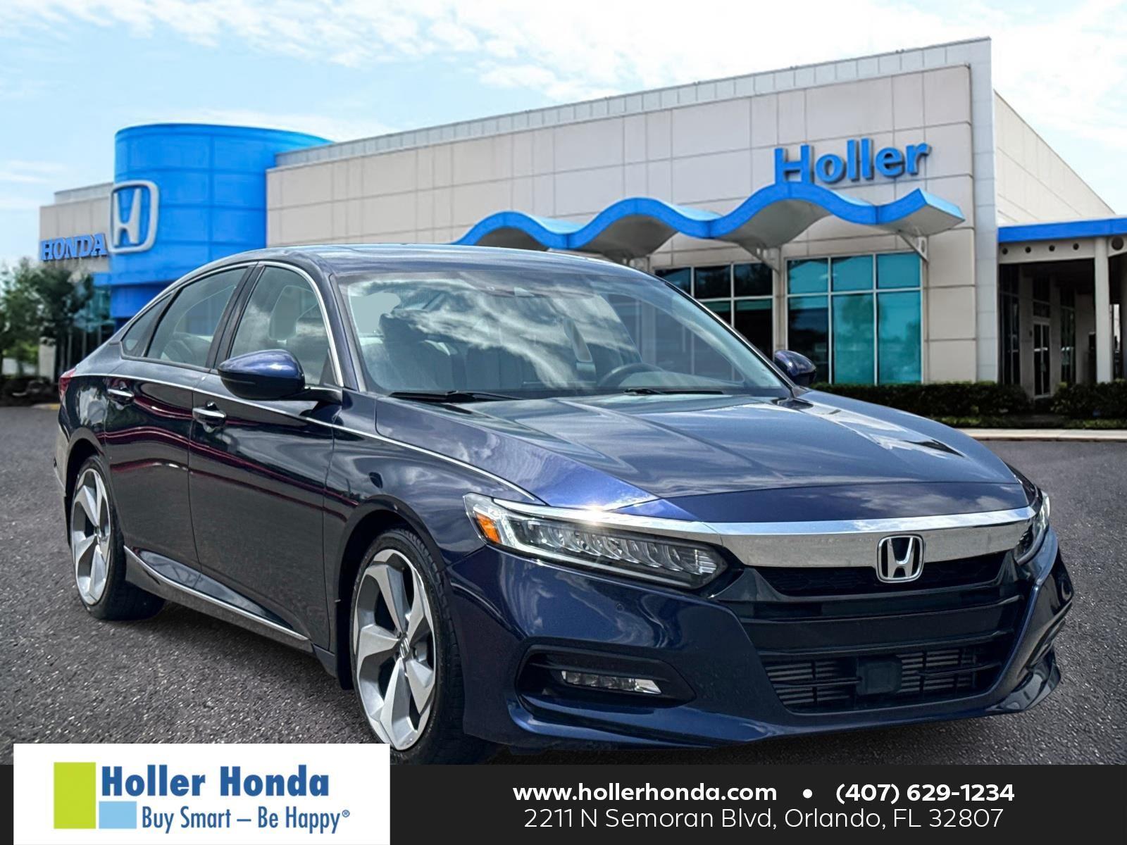 Black (Obsidian Blue Pearl) 2018 Honda Accord Sedan Front-Wheel Drive Continuously Variable Transmission
