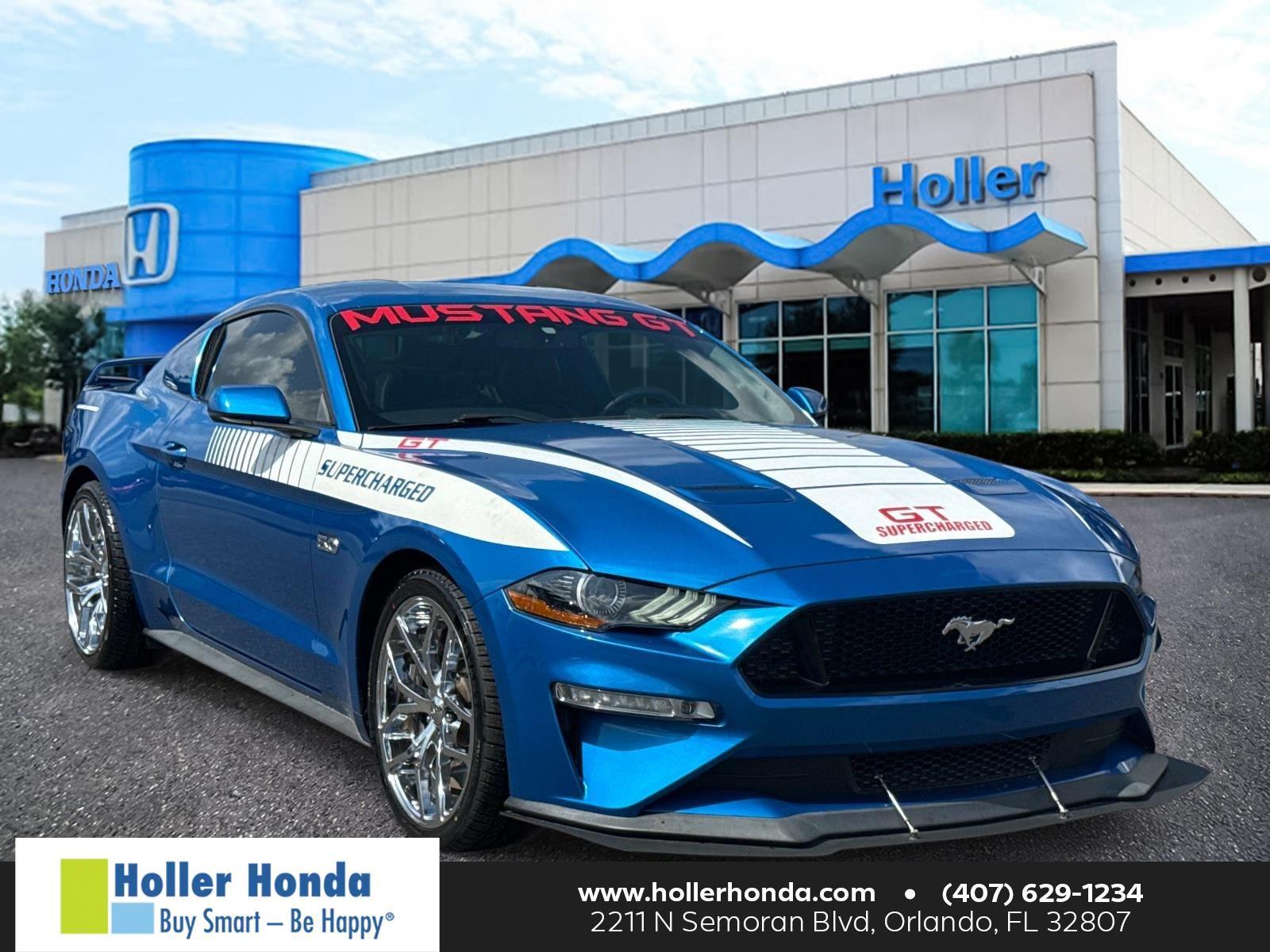 Velocity Blue 2020 Ford Mustang Coupe Rear-Wheel Drive Automatic