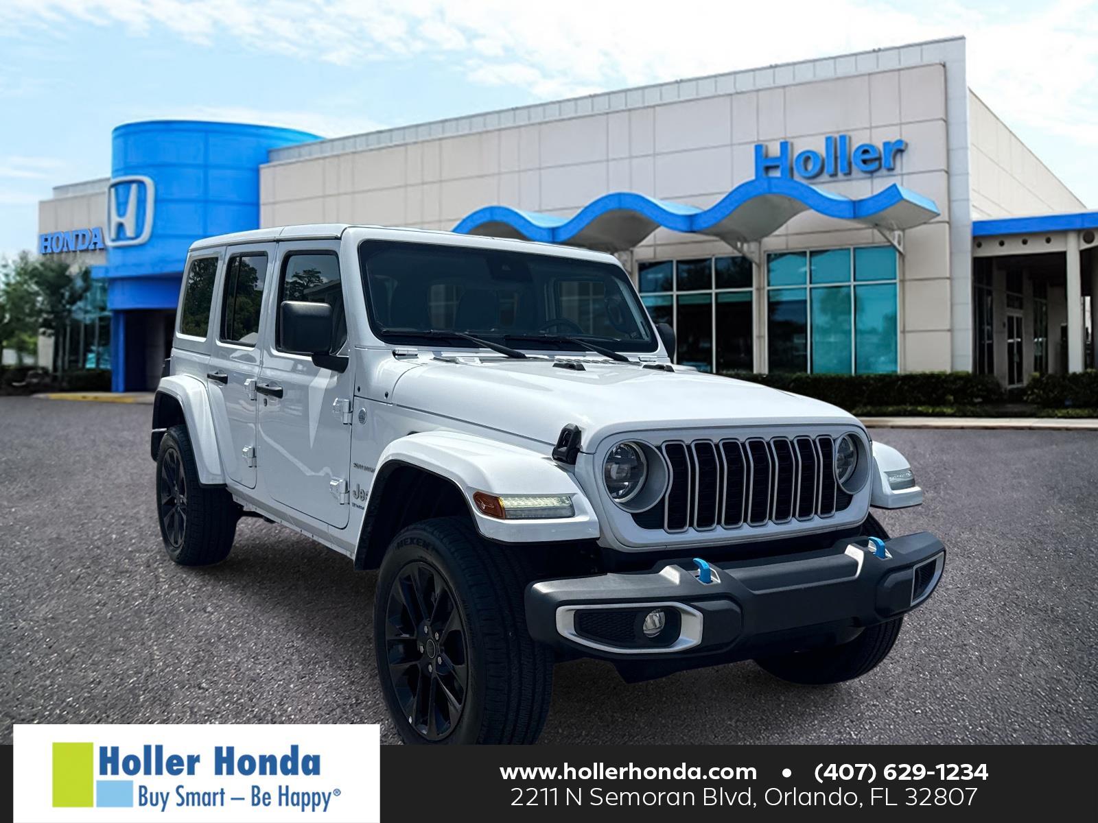 Bright White Clearcoat 2024 Jeep Wrangler 4xe SUV / Crossover Four-Wheel Drive 8-Speed Automatic