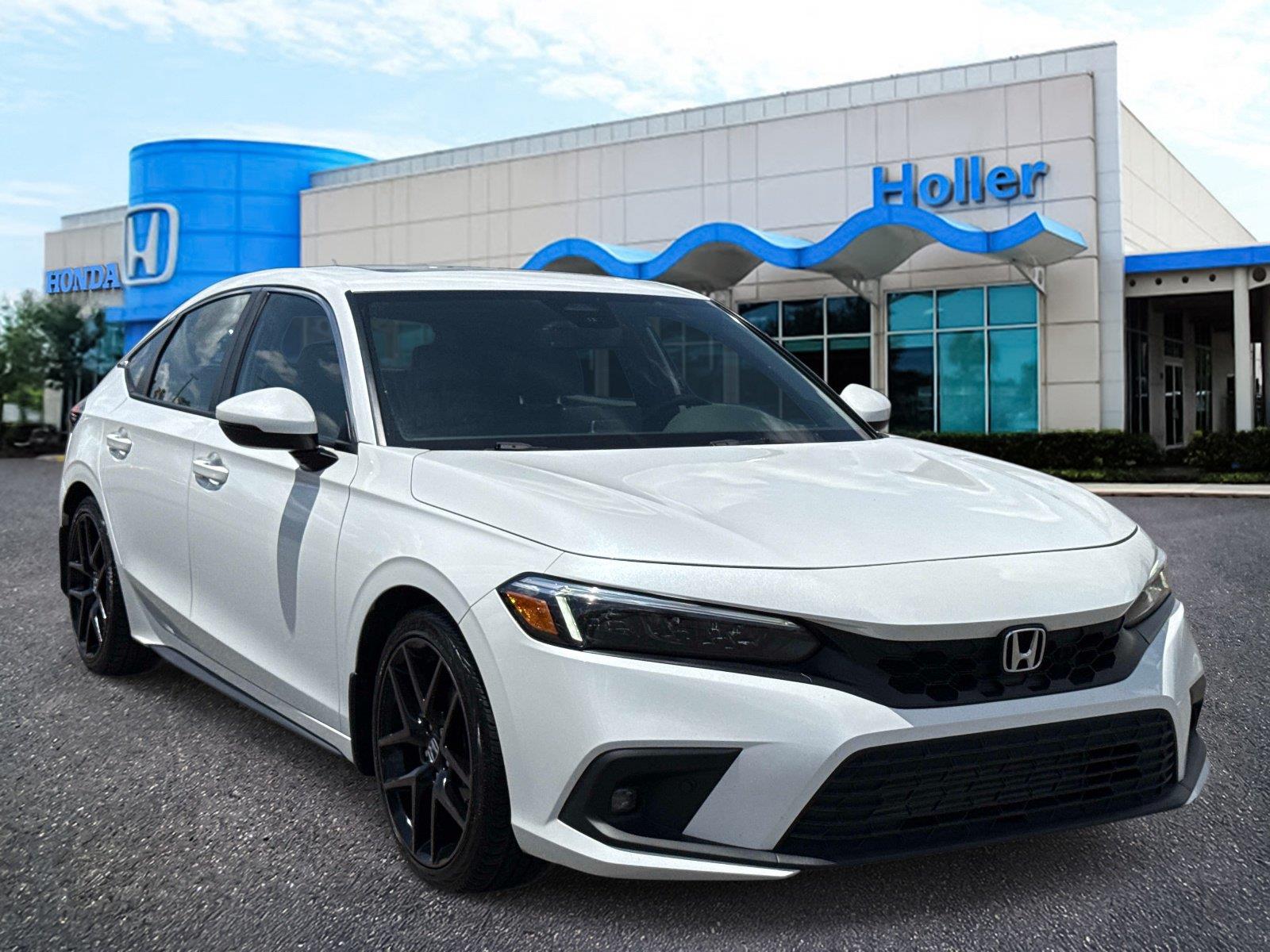 Platinum White Pearl 2023 Honda Civic Hatchback Hatchback Front-Wheel Drive Continuously Variable Transmission