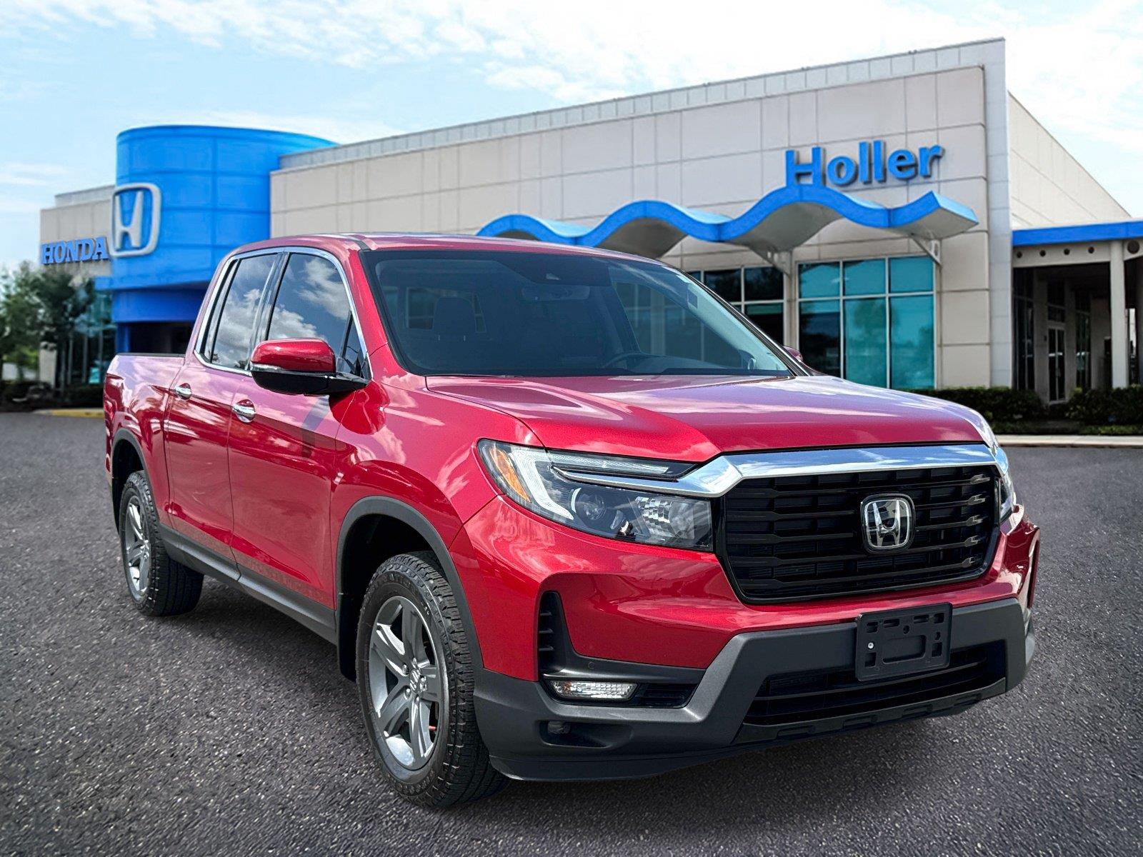 Radiant Red Metallic II 2023 Honda Ridgeline Pickup Truck All-Wheel Drive 9-Speed Automatic