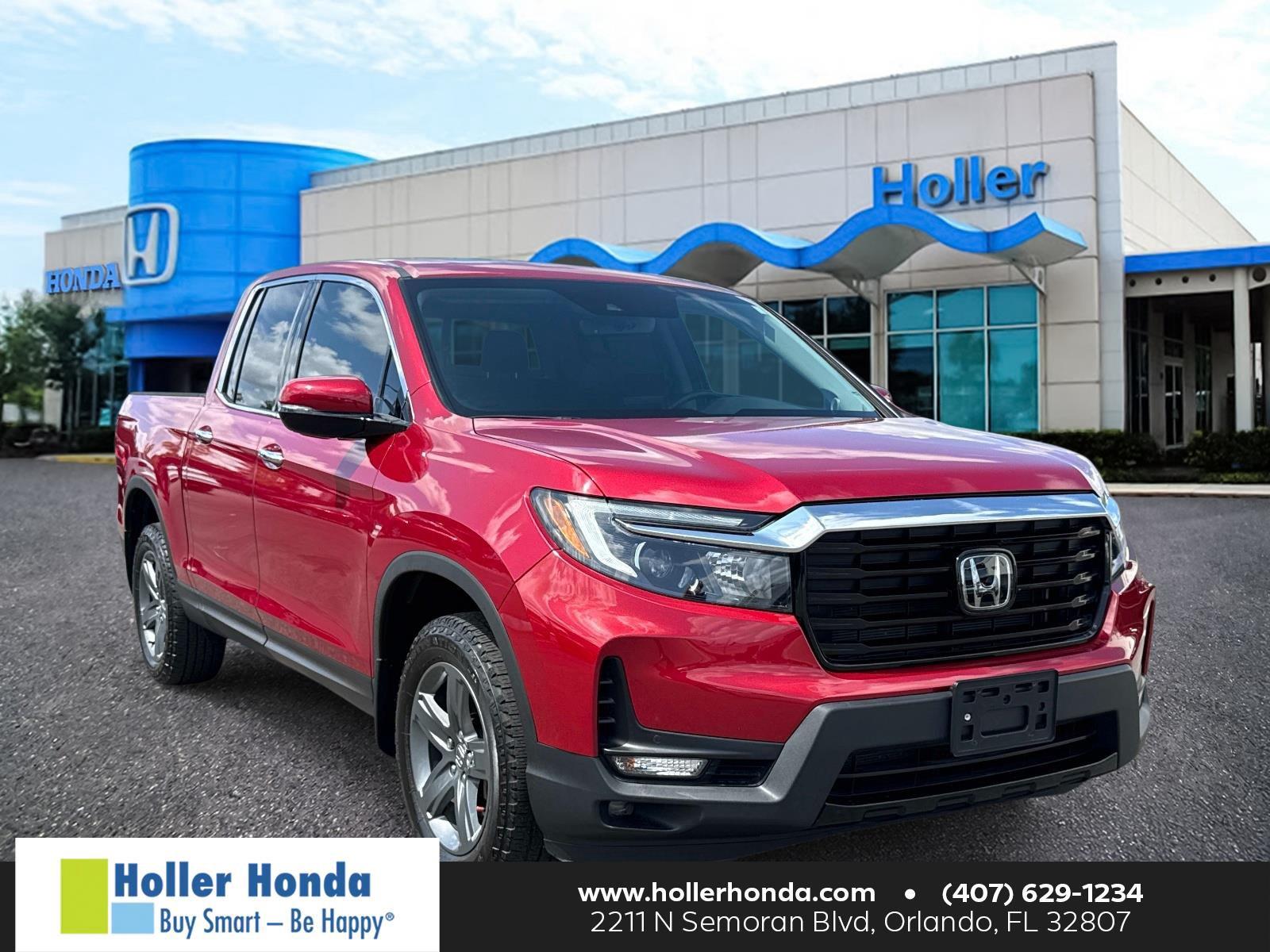 Radiant Red Metallic II 2023 Honda Ridgeline Pickup Truck All-Wheel Drive 9-Speed Automatic