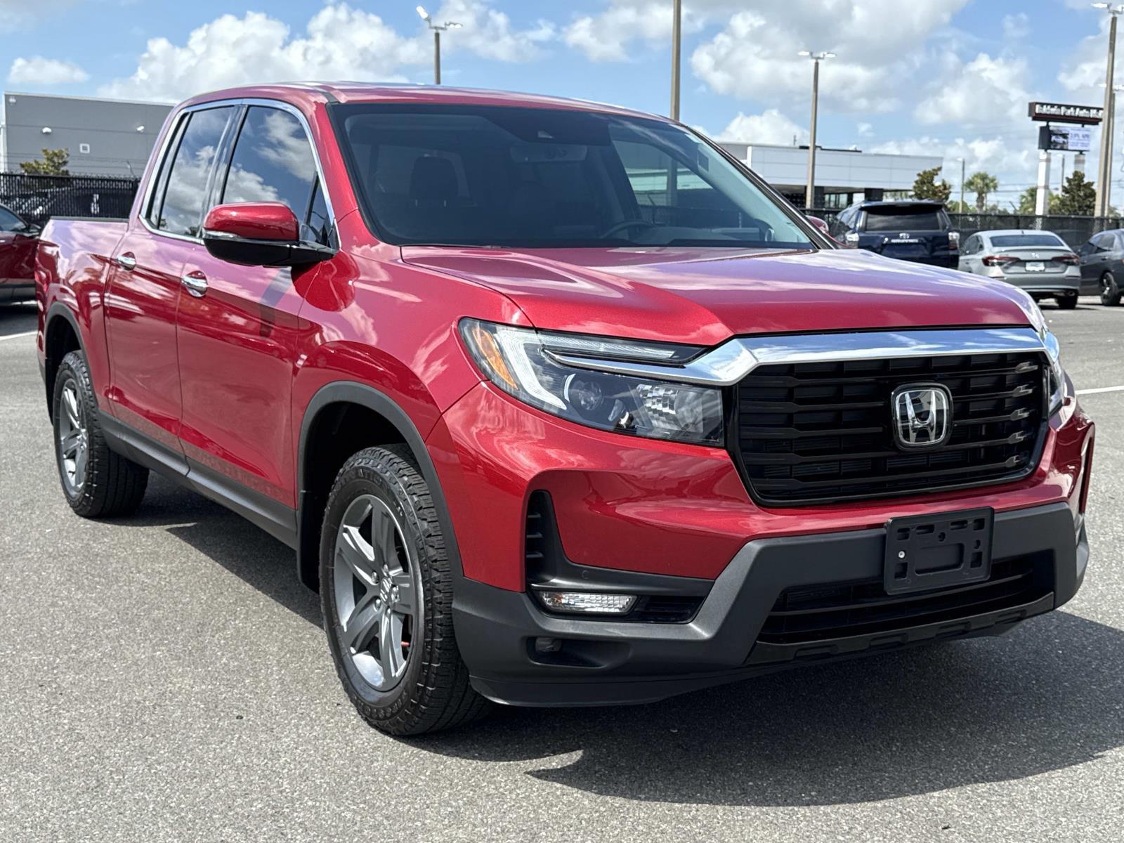 Radiant Red Metallic II 2023 Honda Ridgeline Pickup Truck All-Wheel Drive 9-Speed Automatic