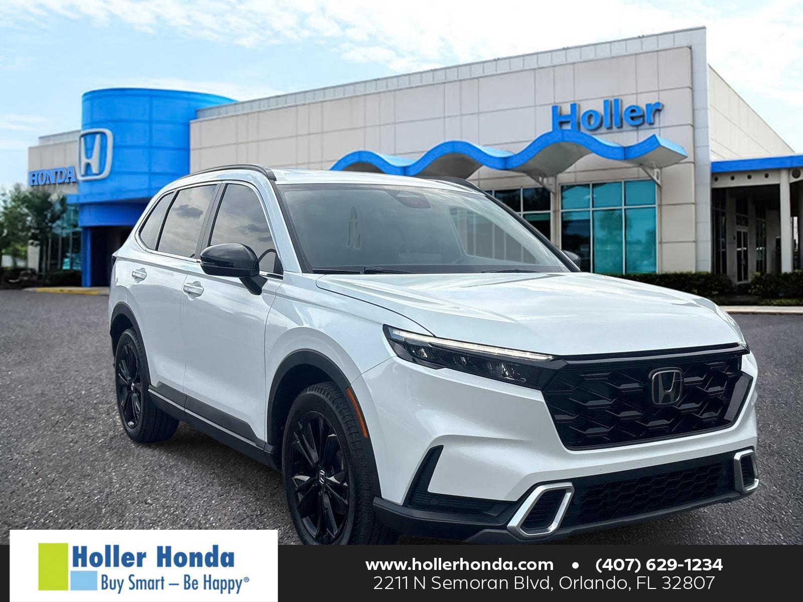 Platinum White Pearl 2024 Honda CR-V Hybrid SUV / Crossover All-Wheel Drive 1-Speed Dual Clutch