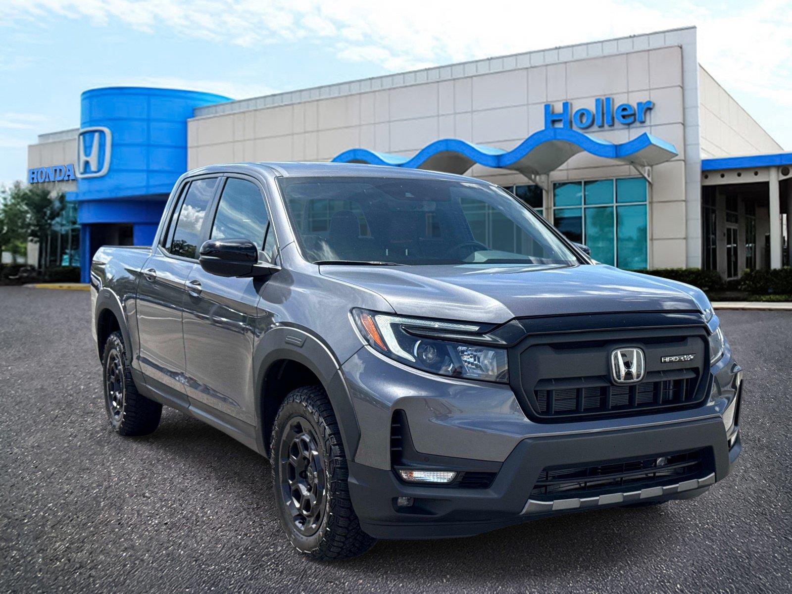 Gray (Modern Steel Metallic) 2025 Honda Ridgeline Pickup Truck All-Wheel Drive Automatic