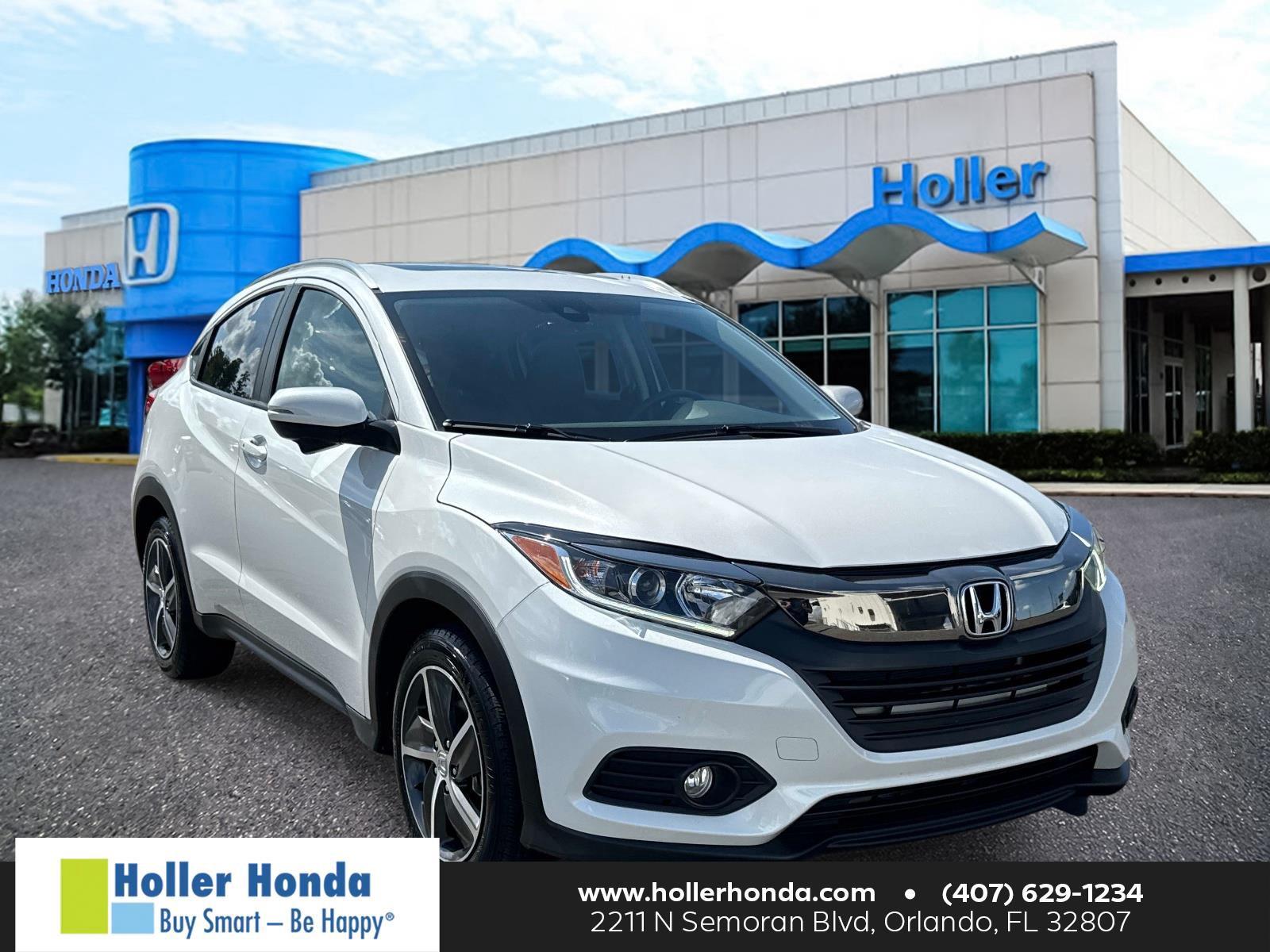 Platinum White Pearl 2022 Honda HR-V SUV / Crossover Front-Wheel Drive Continuously Variable Transmission