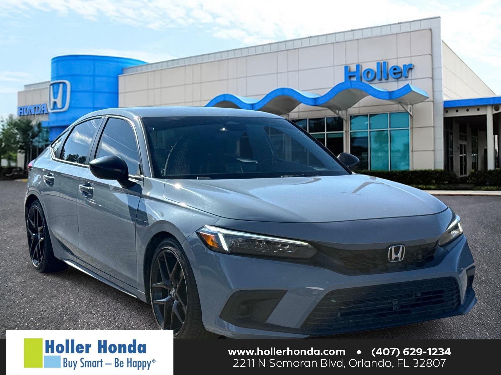 Sonic Gray Pearl 2024 Honda Civic Hatchback Hatchback Front-Wheel Drive Continuously Variable Transmission