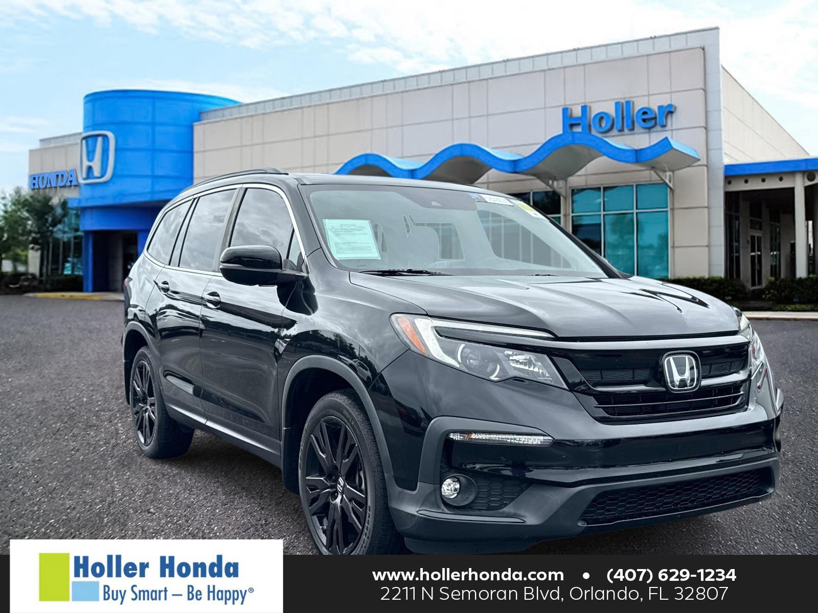 Crystal Black Pearl 2022 Honda Pilot SUV / Crossover Front-Wheel Drive Automatic