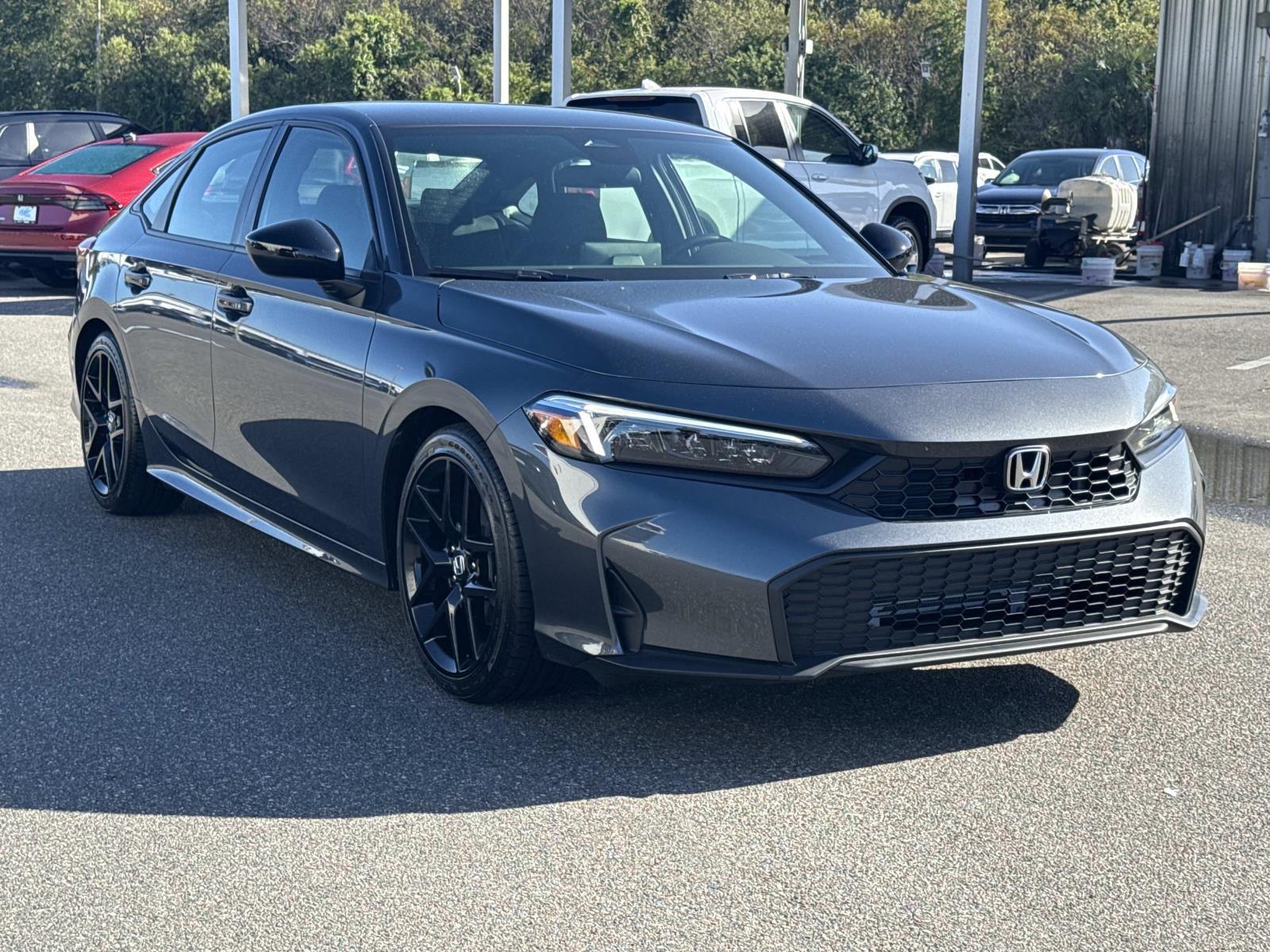 Meteorite Gray Metallic 2026 Honda Civic Sedan Front-Wheel Drive Continuously Variable Transmission