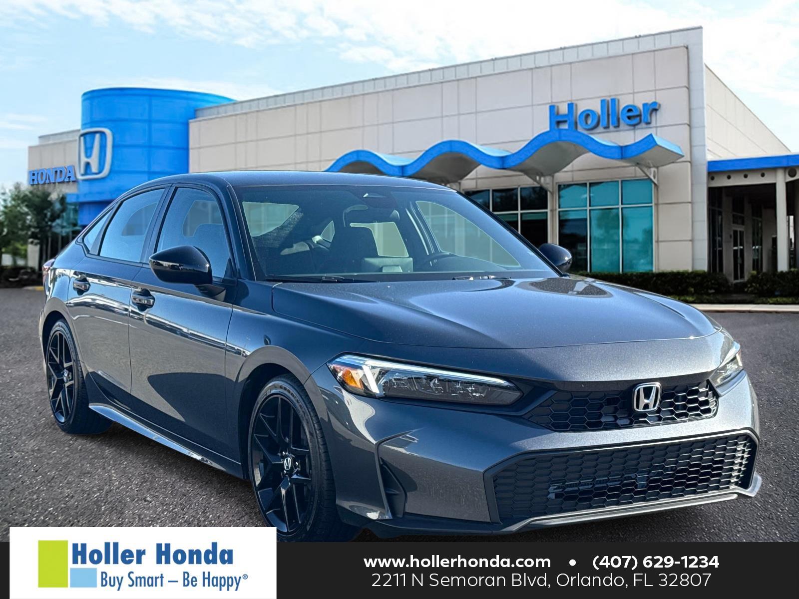 Meteorite Gray Metallic 2026 Honda Civic Sedan Front-Wheel Drive Continuously Variable Transmission