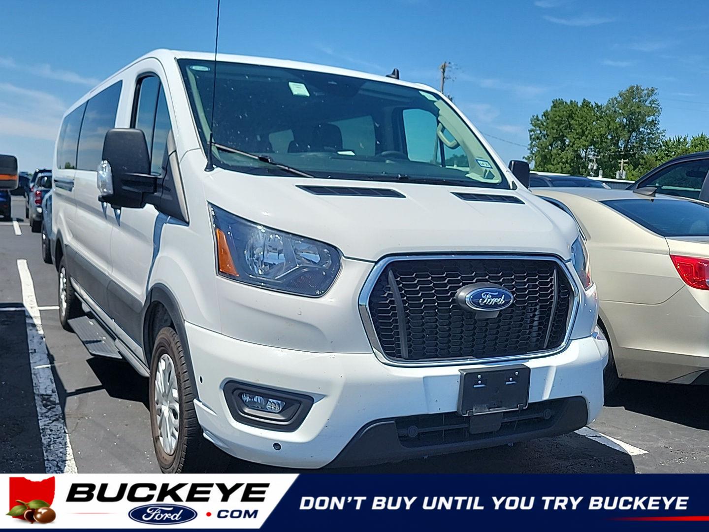 Oxford White 2025 Ford Transit Passenger 350 XLT Low Roof LB RWD Van Rear-Wheel Drive Automatic