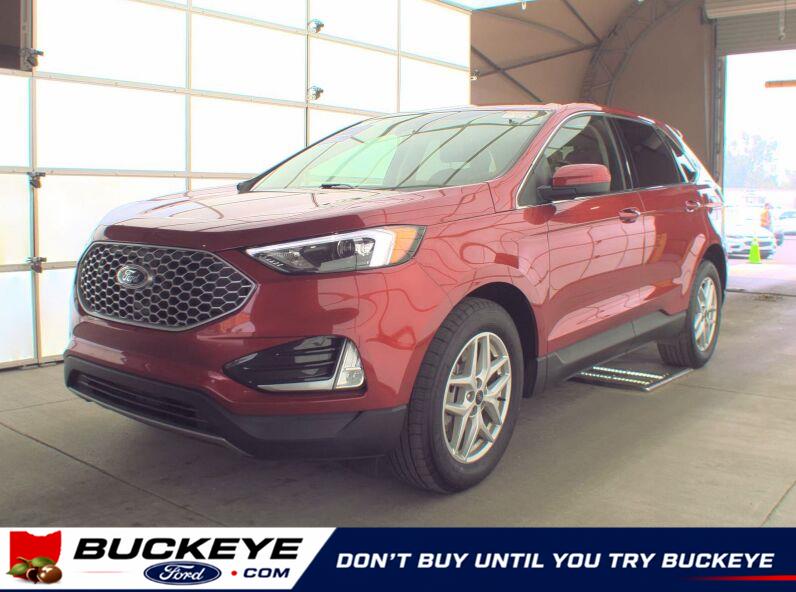 Rapid Red Metallic Tinted Clearcoat 2024 Ford Edge SUV / Crossover All-Wheel Drive 8-Speed Automatic