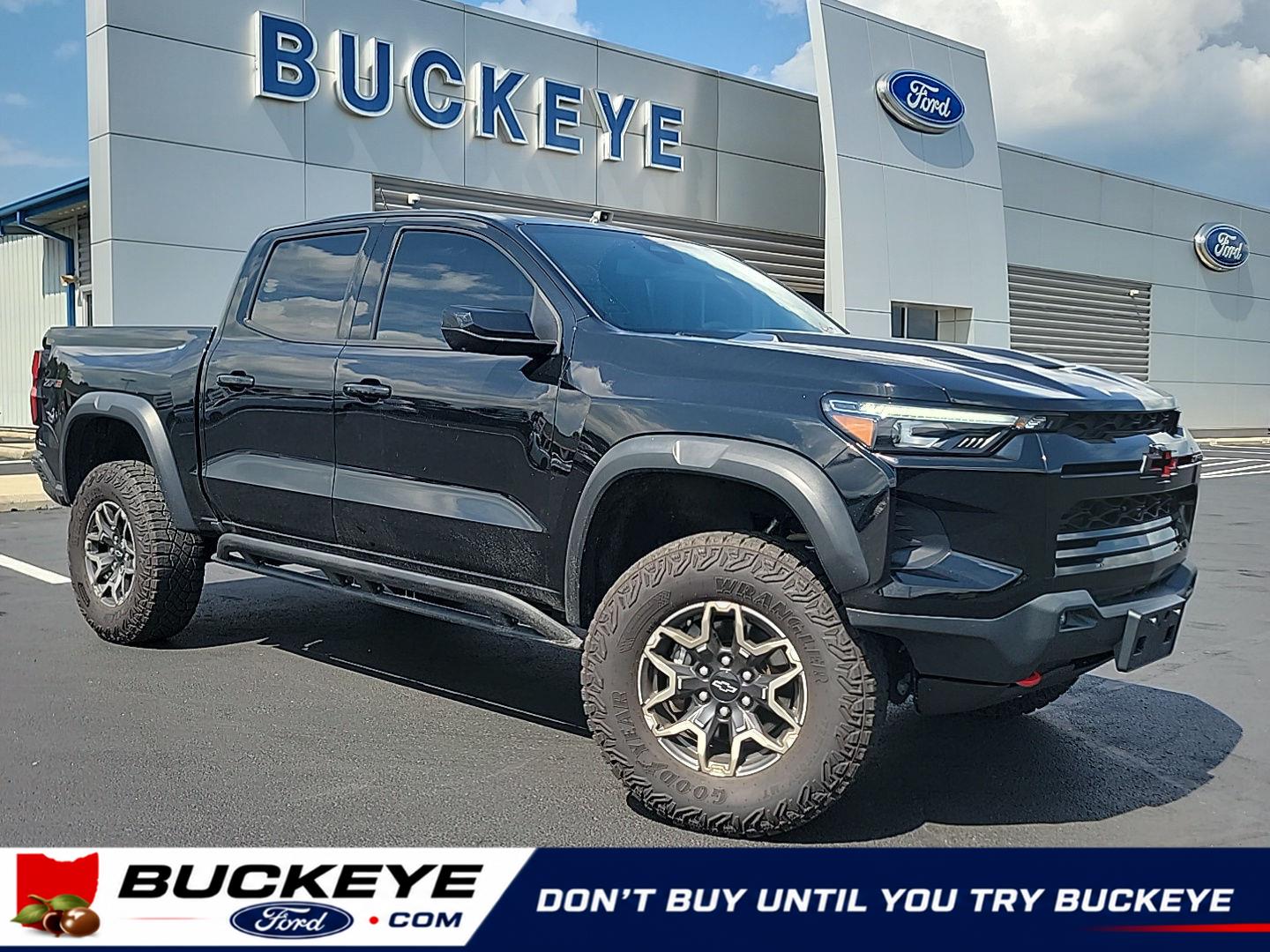 Black 2023 Chevrolet Colorado Pickup Truck Four-Wheel Drive 8-Speed Automatic