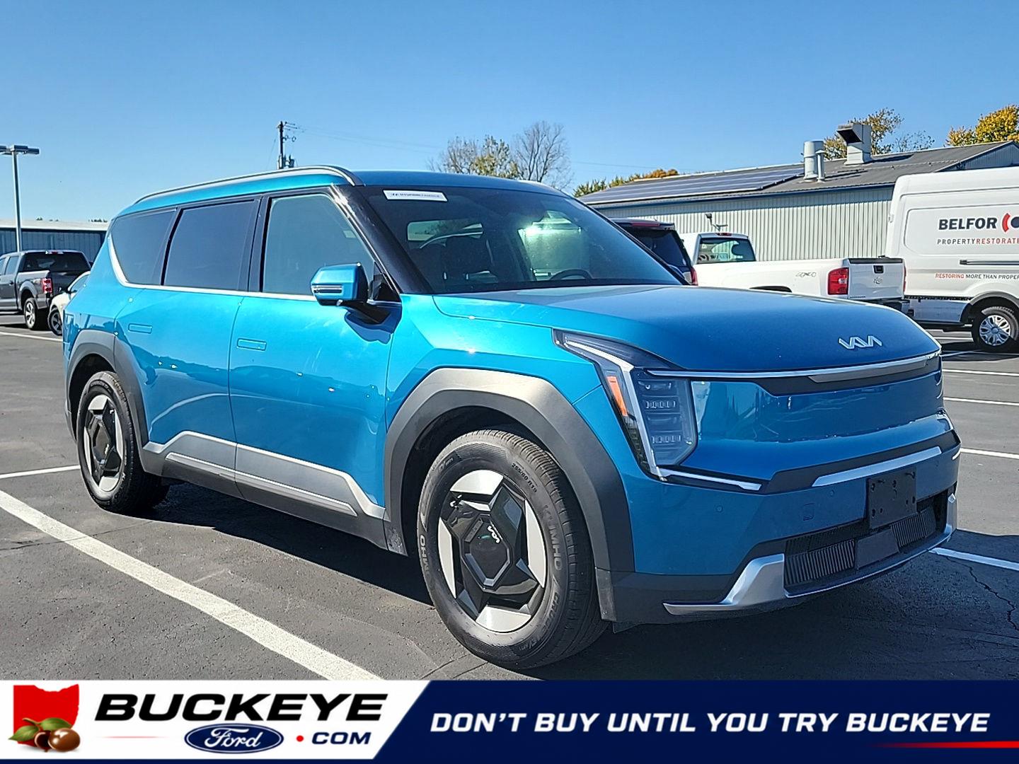 Ocean Blue Gloss 2024 Kia EV9 SUV / Crossover All-Wheel Drive Automatic