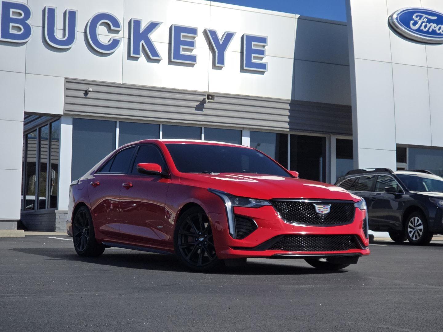 Velocity Red 2021 Cadillac CT4 V-Series RWD Sedan Rear-Wheel Drive Automatic