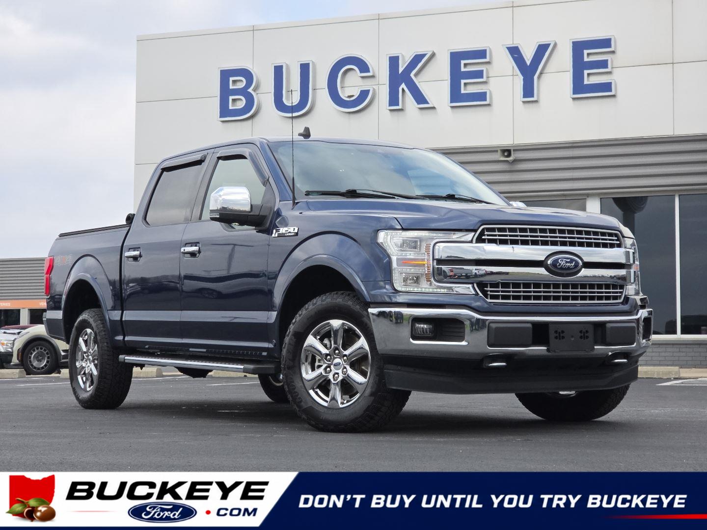 Blue Jeans 2019 Ford F-150 Lariat SuperCrew 4WD Pickup Truck Four-Wheel Drive Automatic