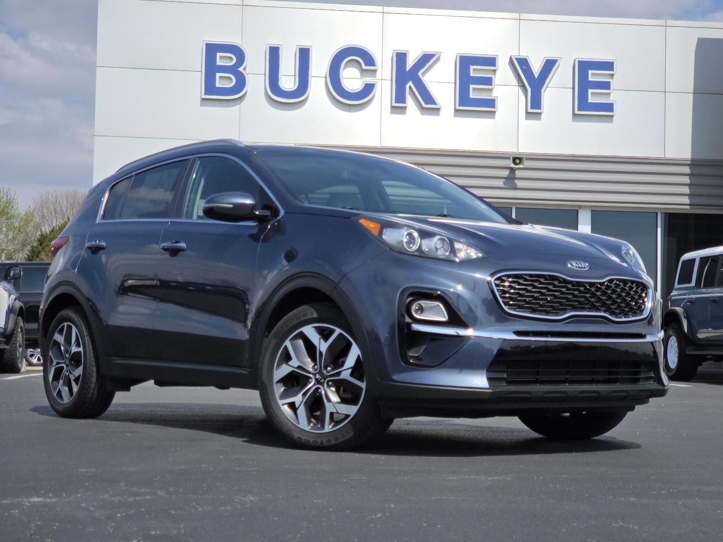 Pacific Blue 2021 Kia Sportage EX FWD SUV / Crossover Front-Wheel Drive 6-Speed Automatic