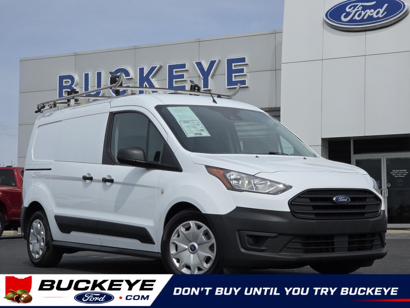 Frozen White 2020 Ford Transit Connect Cargo XL LWB FWD with Rear Cargo Doors Van Front-Wheel Drive 8-Speed Automatic