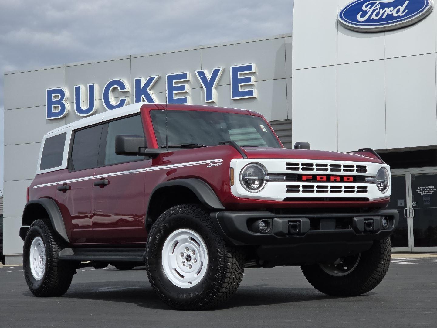 Ruby Red Metallic Tinted Clearcoat 2025 Ford Bronco Heritage Edition 4-Door 4WD SUV / Crossover Four-Wheel Drive Automatic