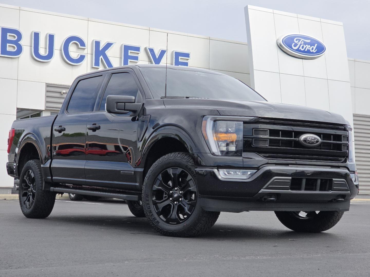 Agate Black 2022 Ford F-150 XLT SuperCrew 4WD Pickup Truck Four-Wheel Drive Automatic