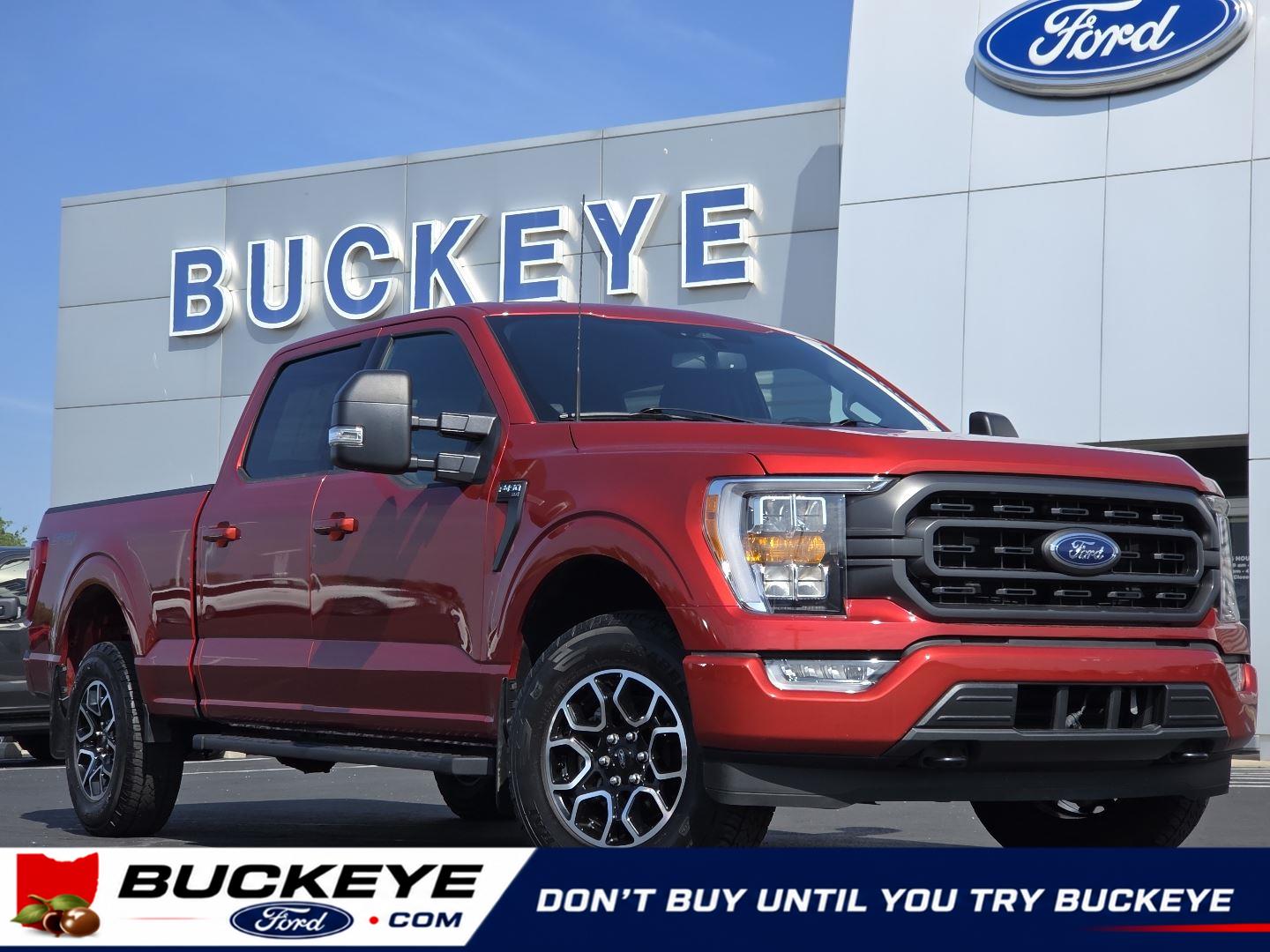 Hot Pepper Red Tinted Clearcoat 2023 Ford F-150 XLT SuperCrew 4WD Pickup Truck Four-Wheel Drive Automatic