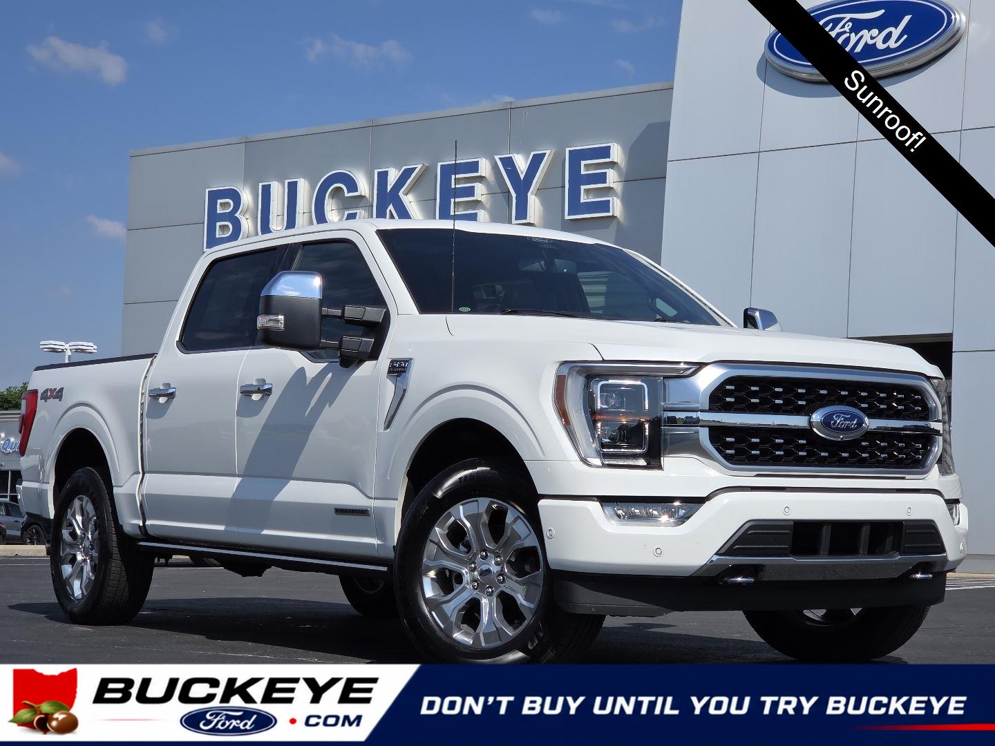 Star White Metallic Tri-Coat 2022 Ford F-150 Pickup Truck Four-Wheel Drive Automatic