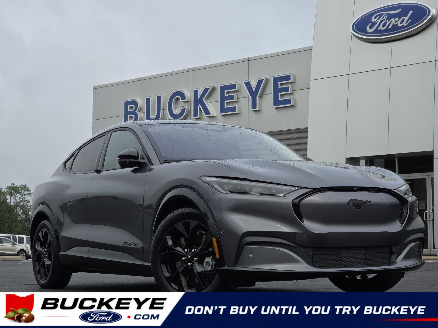 Carbonized Gray 2023 Ford Mustang Mach-E Premium AWD SUV / Crossover All-Wheel Drive 1-Speed Dual Clutch