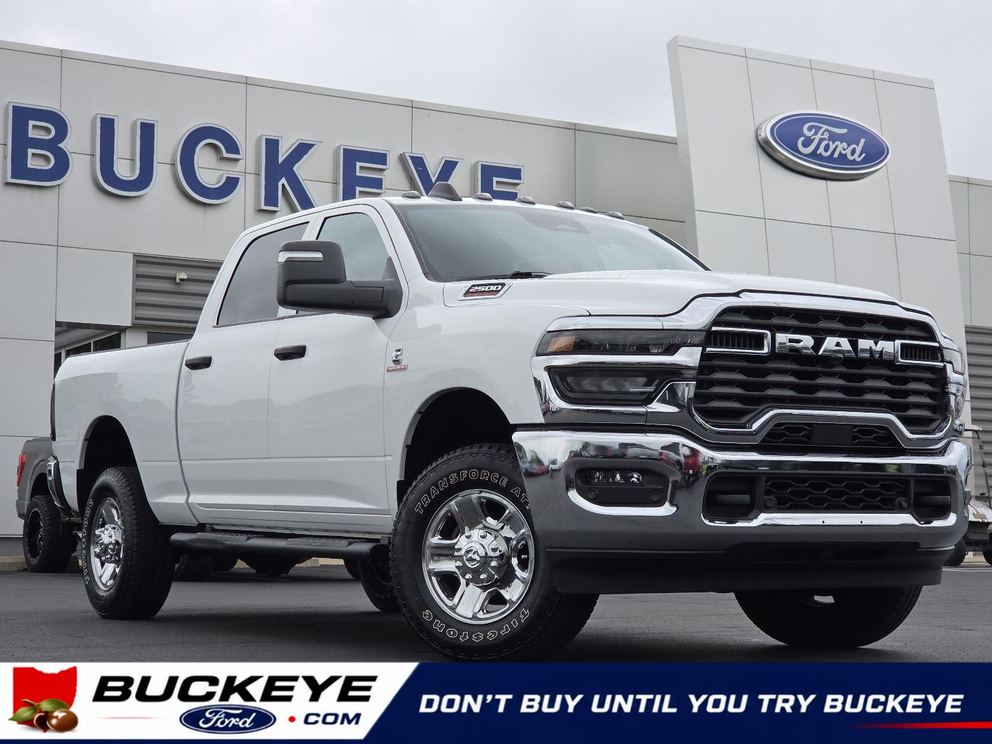 Bright White Clearcoat 2025 RAM 2500 Tradesman Crew Cab 4WD Pickup Truck Four-Wheel Drive 8-Speed Automatic